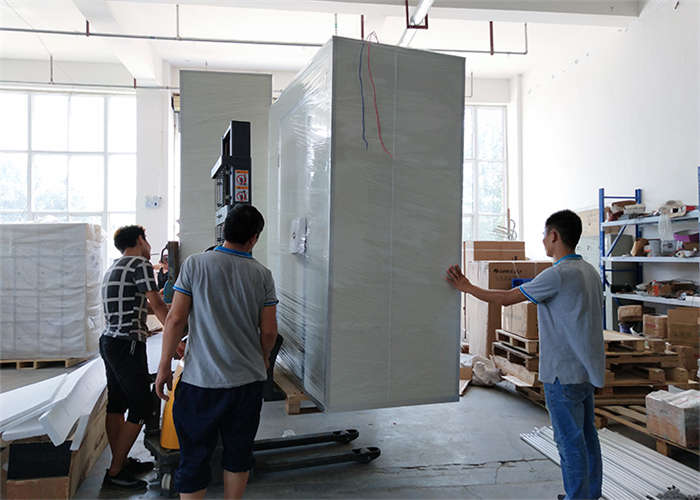 株洲某建筑公司采購(gòu)凈化板雙吹感應(yīng)風(fēng)淋室